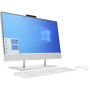 HP All-in-One 24D-P1000 3B4Z6EA Desktop - Core i7 2.80GHz 16GB 1TB + 256GB Shared Win10Home 23.8inch FHD Silver Wireless Keyboard and Mouse