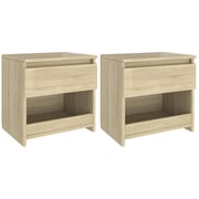 Vidaxl Bedside Cabinets 2 Pcs Sonoma Oak 40x30x39 Cm Chipboard Vidaxl Bedside Cabinets 2 Pcs Sonoma Oak 40x30x39 Cm Chipboard