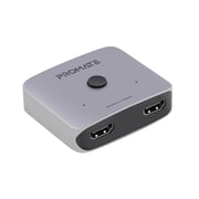 Promate 4K HDMI Switch Splitter with Built-In Switch Button and High Bandwidth Speed, Switch-HDMI