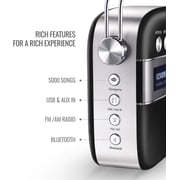 Saregama Carvaan 2.0 Portable Music Player 5000 Pre-Loaded Songs with Podcast, FM/BT/AUX (Classic Black)