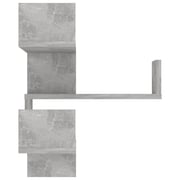Vidaxl Wall Corner Shelf Concrete Grey 40x40x50 Cm Chipboard Vidaxl Wall Corner Shelf Concrete Grey 40x40x50 Cm Chipboard