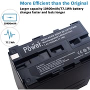 Dmk Power 2pcs Np-f970/np-f960 Battery 10400mah Or Led Video Light And Monitor Only. (not For Cameras)