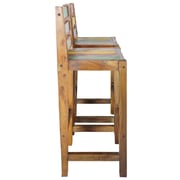 Vidaxl Bar Stools 2 Pcs Solid Reclaimed Wood Vidaxl Bar Stools 2 Pcs Solid Reclaimed Wood
