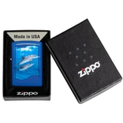 Zippo Ci412701 229 Dolphin Design Royal Blue Matte Windproof Lighter Zippo Ci412701 229 Dolphin Design Royal Blue Matte Windproof Lighter