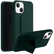 MARGOUN For iPhone 13 Pro Max Case Cover Finger Grip Holder Phone Car Magnetic Multi-function Shockproof Protective Case Dark Green