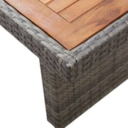 Vidaxl Garden Table 240x90x74 Cm Poly Rattan And Solid Acacia Wood Vidaxl Garden Table 240x90x74 Cm Poly Rattan And Solid Acacia Wood