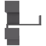 Vidaxl Wall Corner Shelf Grey 40x40x50 Cm Chipboard Vidaxl Wall Corner Shelf Grey 40x40x50 Cm Chipboard