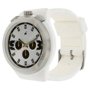 Fastrack Chronos White Resin Analog Men Watch - T38002PP01 Fastrack Chronos White Resin Analog Men Watch - T38002PP01