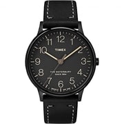 Timex TW2P95900 The Waterbury Quartz Black Leather Watch Unisex Timex TW2P95900 The Waterbury Quartz Black Leather Watch Unisex