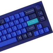 Keychron Q2 Qmk Gateron G-pro Mechanical Keyboard With Knob, Rgb, Brown Switch & Custom Hot-swappable | Ergono Mic Design Gaming Keyboard - Navy Blue