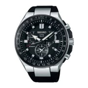Seiko Astron Black Silicone Analog Watch For Men SSE169J1