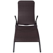 Vidaxl Folding Sun Lounger Poly Rattan Brown Vidaxl Folding Sun Lounger Poly Rattan Brown