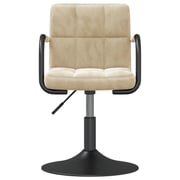 Vidaxl Swivel Dining Chairs 2 Pcs Cream Velvet Vidaxl Swivel Dining Chairs 2 Pcs Cream Velvet