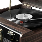 Victrola Empire Junior Vta-240b 4-in-1 Wood Bluetooth Mid Century Record Player With 3-speed Turntable And Fm Radio Music Centre Victrola Empire Junior Vta-240b 4-in-1 Wood Bluetooth Mid Century Record Player With 3-speed Turntable And Fm Radio Music Centre