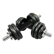 ULTIMAX 15 kg Dumbbell set Cast Iron Dumbbell for Gym and Home Fitness Dumbbell Set with Non-Slip Grip - Black ULTIMAX 15 kg Dumbbell set Cast Iron Dumbbell for Gym and Home Fitness Dumbbell Set with Non-Slip Grip - Black