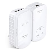 TP-Link TLWPA8730KIT AV1200 Gigabit Power Line AC1750 Wi-Fi Kit With AC Pass Through