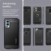 Spigen Rugged Armor Designed For Oneplus Nord 2 5g Case Cover (2021) - Matte Black