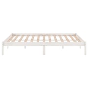 Vidaxl Bed Frame White Solid Pinewood 150x200 Cm 5ft King Size Vidaxl Bed Frame White Solid Pinewood 150x200 Cm 5ft King Size