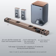 BINNIFA 5.1 Live-3D Surround Sound System Home Theater Dual Speaker 2 Wireless Microphone KTV Live-3D Subwoofer Speaker Touch Screen Turbo Bass - Silver BINNIFA 5.1 Live-3D Surround Sound System Home Theater Dual Speaker 2 Wireless Microphone KTV Live-3D Subwoofer Speaker Touch Screen Turbo Bass - Silver