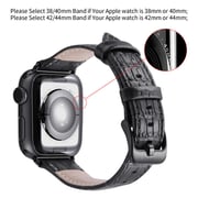 Dux Ducis Luxury Leather Band + Watch Case Black For Apple Watch 42/44mm Dux Ducis Luxury Leather Band + Watch Case Black For Apple Watch 42/44mm