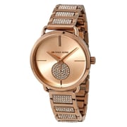Michael Kors MK3853 Portia Crystal Rose Gold Dial Ladies Watch