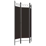 Vidaxl 3-panel Room Divider Brown 120x180 Cm Vidaxl 3-panel Room Divider Brown 120x180 Cm