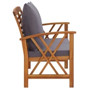 Vidaxl Garden Bench With Cushions 119 Cm Solid Acacia Wood Vidaxl Garden Bench With Cushions 119 Cm Solid Acacia Wood