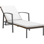 Vidaxl Garden Sun Lounger With Cushion Poly Rattan Brown Vidaxl Garden Sun Lounger With Cushion Poly Rattan Brown