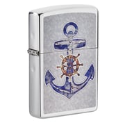 Zippo 49411 250 Anchor Design High Polish Chrome Windproof Lighter Zippo 49411 250 Anchor Design High Polish Chrome Windproof Lighter