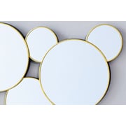 Multi Mirror Wall Decor Round Gold 55x32cm Multi Mirror Wall Decor Round Gold 55x32cm