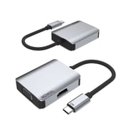 Mowsil Usb Type C To Vga+hdmi Adaptor, Usb C (thunderbolt 3) To Vga Hdmi Converter Adaptor Mowsil Usb Type C To Vga+hdmi Adaptor, Usb C (thunderbolt 3) To Vga Hdmi Converter Adaptor