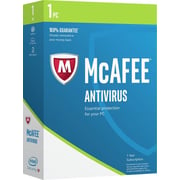 McAfee Antivirus 2017 Software 1User