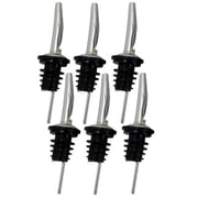 Southern Homewares Stainless Steel Free Flow Vented Pourer Wine Liquor Bottle Tapered Spout Rubber Stopper 6 Pack Southern Homewares Stainless Steel Free Flow Vented Pourer Wine Liquor Bottle Tapered Spout Rubber Stopper 6 Pack
