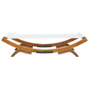 vidaXL Outdoor Lounge Bed 100x188.5x44 cm Solid Bent Wood Cream vidaXL Outdoor Lounge Bed 100x188.5x44 cm Solid Bent Wood Cream