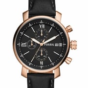 Fossil Men's Rhett Chronograph Black Leather Watch Bq1008 Fossil Men's Rhett Chronograph Black Leather Watch Bq1008