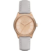 Armani Exchange Nicolette Rose Gold Leather Women Watch AX5444 Armani Exchange Nicolette Rose Gold Leather Women Watch AX5444