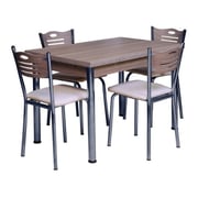 Pan Emirates Flexa Dining Set (1+4) Oak Natural Pan Emirates Flexa Dining Set (1+4) Oak Natural