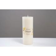 Premier White Musk & Vanilla Pillar Candle Ivory D7xh18cm