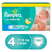 Pampers Active Baby Dry Diapers Size 4 132 Count