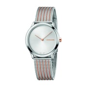 Calvin Klein Minimal Extension Silver/Gold Stainless Steel Unisex Watch - K3M22B-26 Calvin Klein Minimal Extension Silver/Gold Stainless Steel Unisex Watch - K3M22B-26