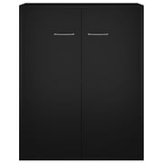 vidaXL Sideboard Black 60x30x75 cm Engineered Wood vidaXL Sideboard Black 60x30x75 cm Engineered Wood