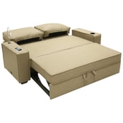 Home Style SH55010 3in1 Techno Sofa Bed W/Wireless Charging & Led Lamp Beige