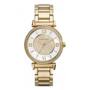 Michael Kors Catlin Gold Tone Metal Watch Women MK3332 Michael Kors Catlin Gold Tone Metal Watch Women MK3332