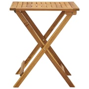 Vidaxl 3 Piece Folding Bistro Set With Cushions Solid Acacia Wood Vidaxl 3 Piece Folding Bistro Set With Cushions Solid Acacia Wood