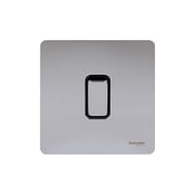 Schneider Electric Gu1414-bpc 1 Gang Ultimate Screwless Flat Plate Intermediate Switch, Polished Chrome With Black Interior Schneider Electric Gu1414-bpc 1 Gang Ultimate Screwless Flat Plate Intermediate Switch, Polished Chrome With Black Interior