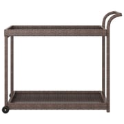 Vidaxl Bar Cart Brown 100x45x83 Cm Poly Rattan Vidaxl Bar Cart Brown 100x45x83 Cm Poly Rattan