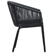 Vidaxl Garden Chairs 2 Pcs Anthracite Pvc Rattan Vidaxl Garden Chairs 2 Pcs Anthracite Pvc Rattan