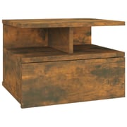 vidaXL Floating Nightstand 2 pcs Smoked Oak 40x31x27 cm Engineered Wood vidaXL Floating Nightstand 2 pcs Smoked Oak 40x31x27 cm Engineered Wood