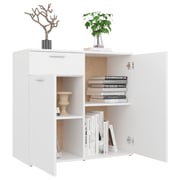 Vidaxl Sideboard White 80x36x75 Cm Chipboard Vidaxl Sideboard White 80x36x75 Cm Chipboard