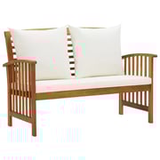 Vidaxl 2 Piece Garden Lounge Set With Cushions Solid Acacia Wood Vidaxl 2 Piece Garden Lounge Set With Cushions Solid Acacia Wood